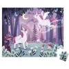 Image de Puzzle en carton Janod Licornes 54 pièces