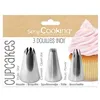 Image de Pack de 3 douilles cupcakes Scrapcooking Inox