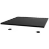 Image de Plaque de verre anti-vibration Norstone Spider Noir + Lot de 4 supports Damp 50
