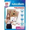 Image de Pack de 4 feuilles A4 autocollants ronds Micro Application Transparent