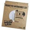 Image de Lot de 25 pochettes intérieures papier blanc doublé Trou Central 33T
