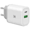 Image de Chargeur USB-A et USB-C Xmoove Swift PD 30 W Blanc et gris