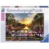 Image de Puzzle 1000 pièces Ravensburger Vélos à Amsterdam