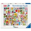 Image de Puzzle 500 pièces Ravensburger Stickers Kawaii