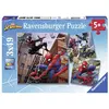 Image de Puzzles 3 x 49 pièces Ravensburger Spider-Man en action
