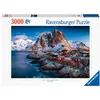 Image de Puzzle 3000 pièces Ravensburger Hamnoy, Iles Lofoten