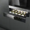 Image de Cave a vin de service encastrable a tiroir 5 bouteilles facade habillable