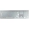 Image de Clavier sans fil Azerty Cherry KW 9100 Slim Bluetooth Argent et Blanc pour Mac