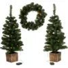 Image de LIVARNO® Set de couronne de l'Avent sapin de Noël LED, 3 pcs.