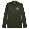 Image de PUMA Haut d'entraînement à 1/4 zip Manchester City Homme, Accessoires, Vert, L