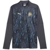 Image de PUMA Veste d'avant-match à 1/4 zip Olympique de Marseille Homme, Accessoires, Gris, L