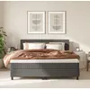 Image de Emma Ensemble Confort Hôtelier 180x200 - Gris foncé - Lit et Matelas à ressorts Premium - Livraison et retour gratuits - Facile à monter