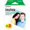 Image de Film Fujifilm Instax Square Bi-Pack 2 x 10 poses avec cadre blanc