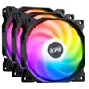 Image de Pack de 3 ventilateurs PC Xpg VENTO 120 ARGB PWM 120 mm noir pour boîtier