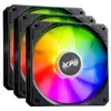 Image de Pack de 3 ventilateurs PC Xpg VENTO R 120 ARGB PWM 120 mm noir pour boîtier