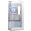 Image de Boîtier PC gaming MSI MAG PANO M100R PZ moyen tour blanc ARGB avec panneau latéral verre trempé