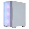 Image de Boîtier PC gaming MSI MAG FORGE M100R moyen tour blanc ARGB avec panneau latéral verre trempé