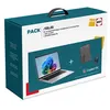 Image de Pack PC portable Asus Vivobook 14 14S1407QA-BRUN078W 14'' 60Hz Copilot+PC Snapdragon® X 16 Go RAM 512 Go SSD Gris + Sac à dos + Souris sans fil