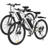 Image de Fat Bike M60 Puissant : Pneus Tout-Terrain, 105km d'Autonomie & Batterie Amovible - EB3 Blanc / 2 vélos