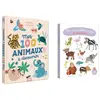 Image de Lot de 2 livres : Mes 100 animaux à découvrir et mes premiers animaux à toucher AUZOU-KIT195
