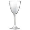 Image de 20 Verres avec pieds - Blanc perlé KIT VERRES 2- BLANC PERLE