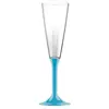 Image de 20 Flûtes maxi avec pieds - Turquoise KIT VERRES 3 - TURQUOISE