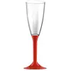 Image de 20 Flûtes avec pieds - Rouge Mat KIT VERRES 4 - ROUGE MAT