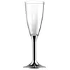 Image de 20 Flûtes avec pieds - Chromé argent brillant KIT VERRES 4 - ARGENT