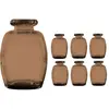 Image de LOT de 6 vases Elisa Brun havane 16 cm KIT11969-15
