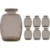 Image de LOT de 6 vases Elisa Moka 16 cm KIT11969-26