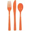 Image de Ménagère 18 pièces Couverts plastique Orange 39500UNIP