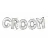 Image de Bannière de ballons alu mylar GROOM argent 53673UNIP