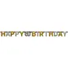 Image de Guirlande Lettres - Foil Happy Birthday 60 Sparkling Celebration Dorée - 213 x 16.2 cm 120205