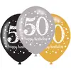 Image de Ballon 50 ans : Happy birthday x6 9900740