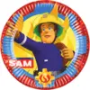 Image de 8 Assiettes Sam le Pompier 9902175