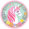Image de Assiettes à Dessert Licorne Magique x8 541929
