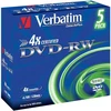 Image de Verbatim DVD-RW 4.7 Go 4x (par 5, boite)