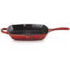 Image de LE CREUSET Poêle grill carrée 26x26cm SIGNATURE Cerise rouge