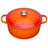 Image de LE CREUSET Cocotte ronde Signature 24cm/4,2l (Rouge Four) orange