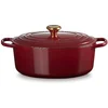 Image de LE CREUSET Cocotte ovale SIGNATURE 31cm 6,3l 6,3l Grenat rouge foncé