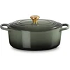 Image de LE CREUSET Cocotte ovale SIGNATURE 31cm 6,3l Thym vert foncé