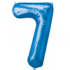 Image de Ballon Mylar Bleu Chiffre 7 2829101