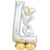 Image de Ballon en aluminium : mariage amour : 127 cm 4246511