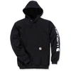Image de Sweat-shirt logo 2xl noir 300 - 400 g entre 1 et 3 polyester / coton sweat 1 pièce(s) sweat-shirt noir t2xl - carhartt
