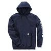Image de Sweat-shirt logo 2xl 300 - 400 g entre 1 et 3 bleu polyester / coton sweat 1 pièce(s) sweat-shirt marine t2xl - carhartt