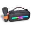 Image de Enceinte avec microphone sans fil et lumières RGB Bontempi-491050