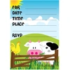 Image de 20 cartons d'Invitation anniversaire A La Ferme 991777