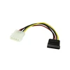 Image de StarTech.com Câble adaptateur d'alimentation Molex (LP4) vers SATA - M/F - 15 cm