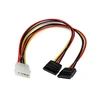 Image de StarTech.com Câble d'Alimentation adaptateur en Y Molex vers Double SATA - 30 cm