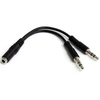 Image de StarTech.com Câble adaptateur Jack 3.5 mm à 4 broches vers 2x Jack 3.5 mm à 2 broches